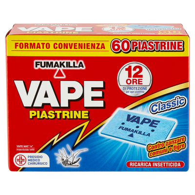 Vape Piastrine Zanzare 60 Pezzi