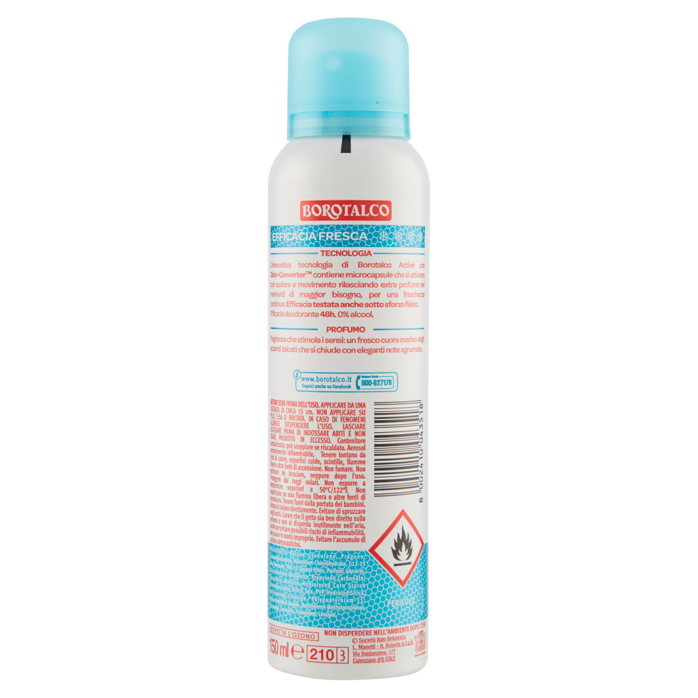 Borotalco Active Spray Sali Marini 150ml, , large