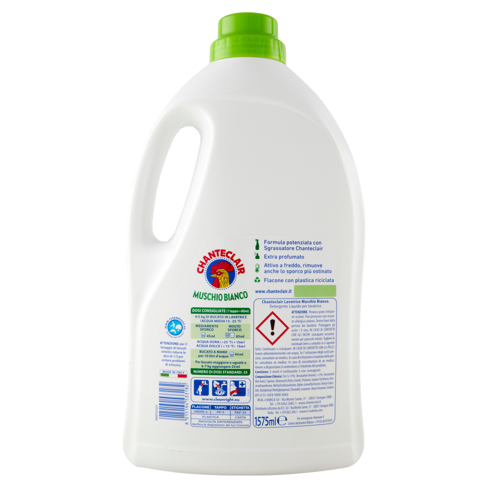 Chanteclair Lavatrice Muschio Bianco 35 Lavaggi, , large
