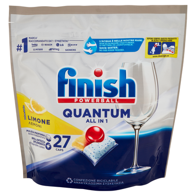 Finish Quantum All In One Lavastoviglie 27 Lavaggi