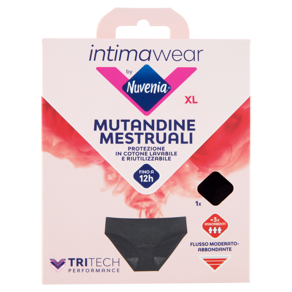 Intimawear by Nuvenia Mutandine Mestruali XL Nero - -