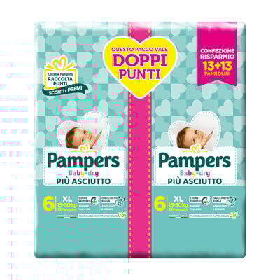 Pampers Baby Dry Duo XL 26 Pannolini