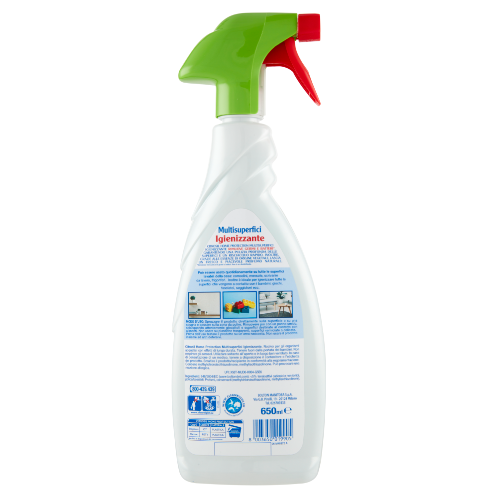 Citrosil Home Protection Detergente Multisuperfici Igienizzante Tea Tree, 650 ml, , large