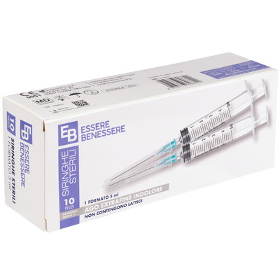 Essere Siringhe Sterili Monouso 5ml 10 Pezzi	
