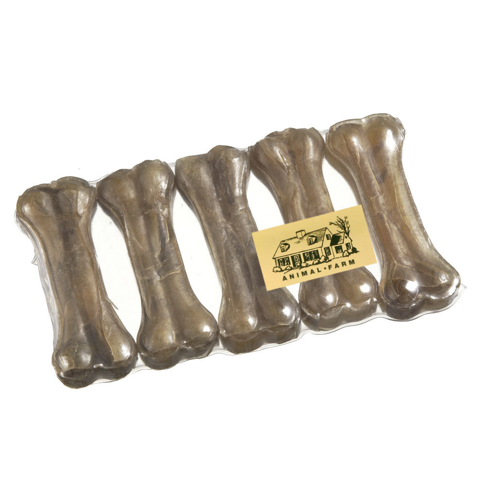 Camon Osso in Pelle Bovina 7,5 cm 5 Pezzi, , large