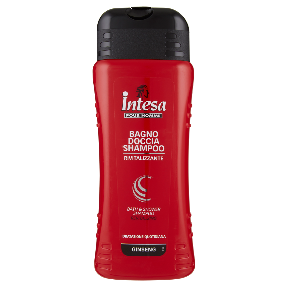 Intesa Pour Homme Bagnodoccia Shampoo Rivitalizzante Ginseng 500 ml,  Intesa Pour Homme Bagnodoccia Shampoo Rivitalizzante Ginseng 500 ml, , large