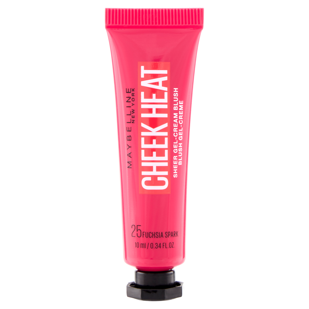Maybelline Blush in crema Cheek Heat Fuchsia Spark N.25, , large