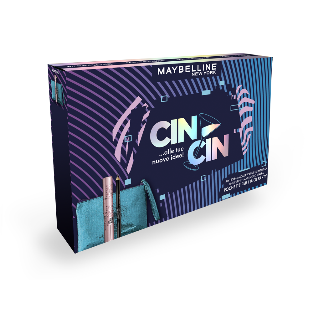 Maybelline Cofanetto Matita Occhi Nera + Skyhigh Mascara , , large