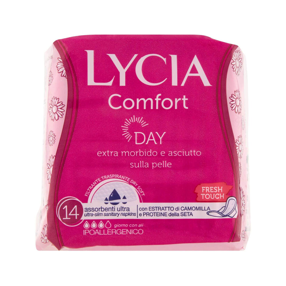 Lycia Assorbenti Ultra Comfort Day Ipoallergenico Giorno 14 Pezzi, , large