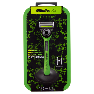 Gillette Labs Travel Razer Kit con 2 Ricariche