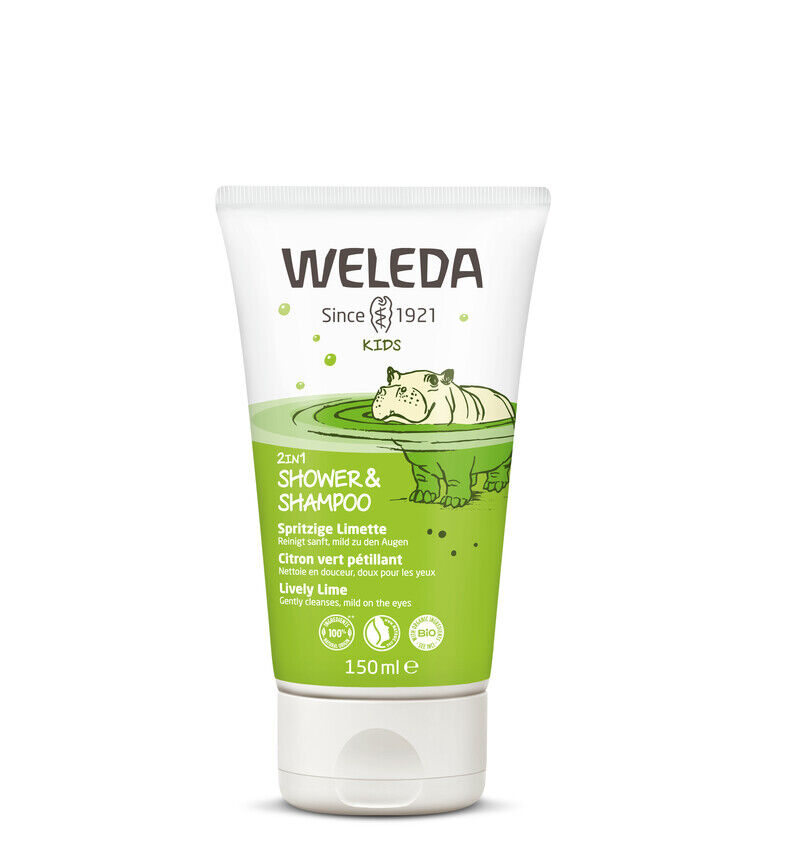 Weleda Kids 2‑in‑1 Doccia & Shampoo Lime frizzante 150 ml - -