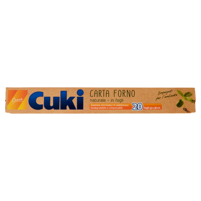 Cuki Cuoce Carta Forno Naturale 20 Fogli