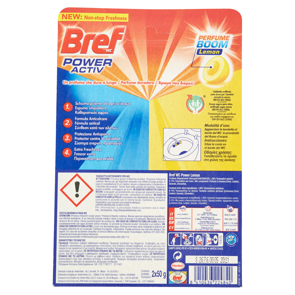 Bref Wc Power Active Lemon, , large