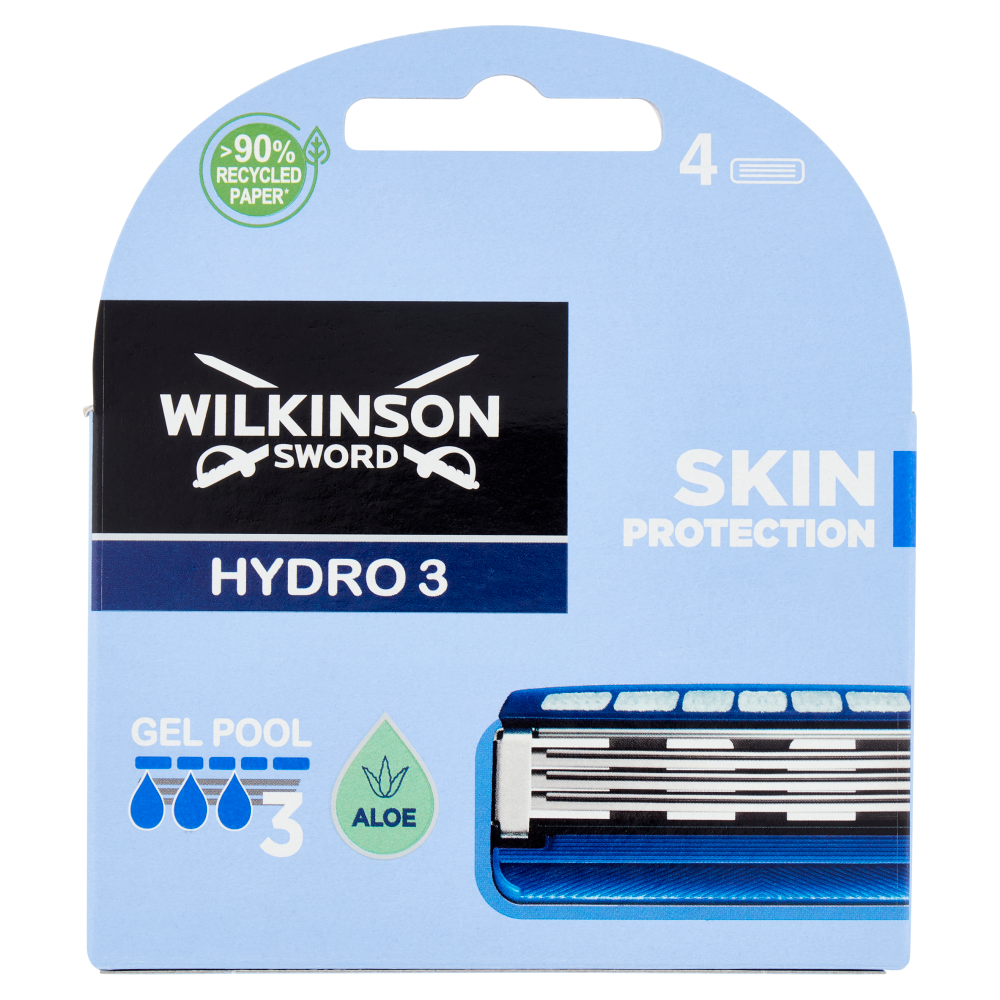 Wilkinson Sword Hydro 3 Skin Protection 4 Ricariche, , large