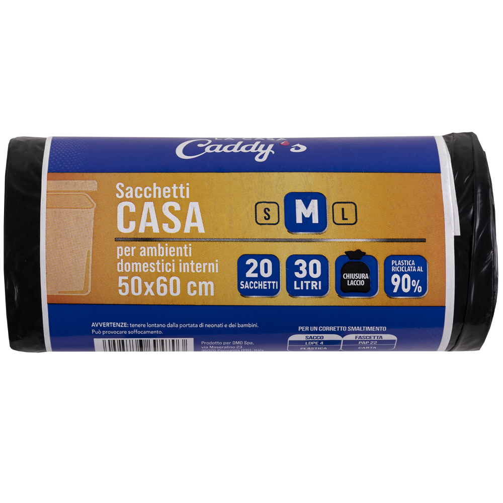 Caddy's Sacchetti M Nero 50x60 20 Pezzi, , large