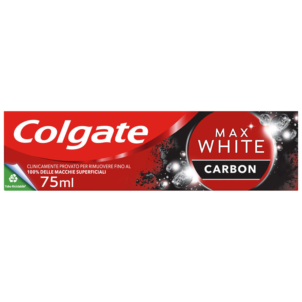 Colgate Dentifricio Sbiancante Minerale Max White Carbon 75 ml - -