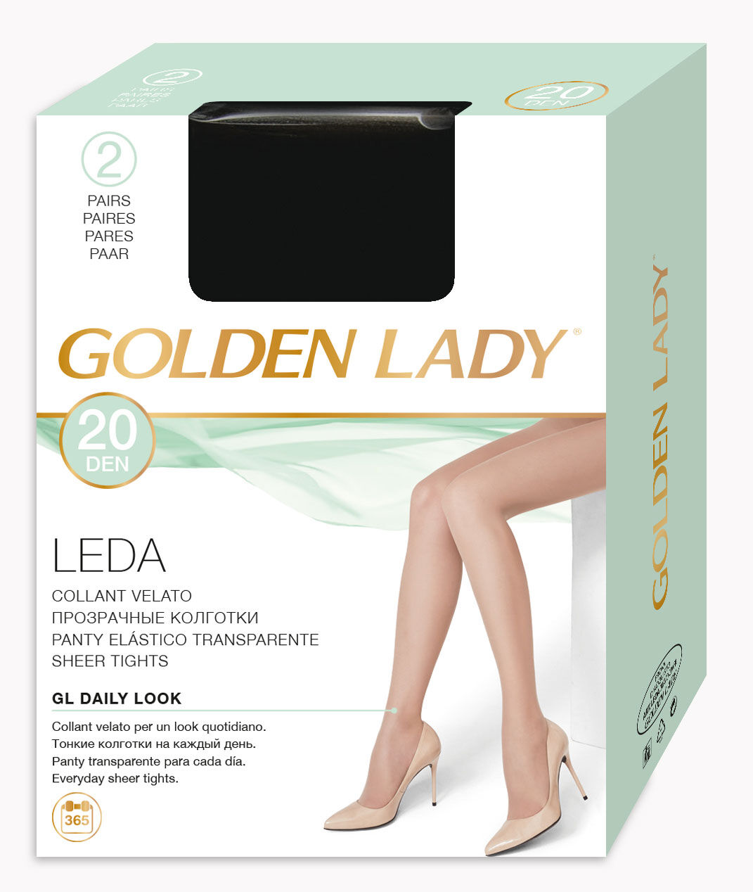 Golden Lady Collant Nero Taglia 3 2 Pezzi - -