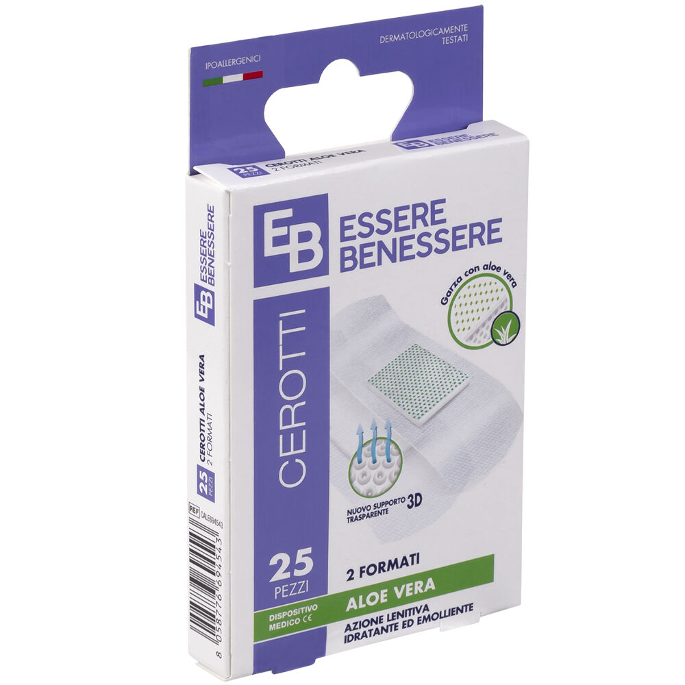 Essere Benessere Aloe Vera 25 Cerotti 2 Formati, , large
