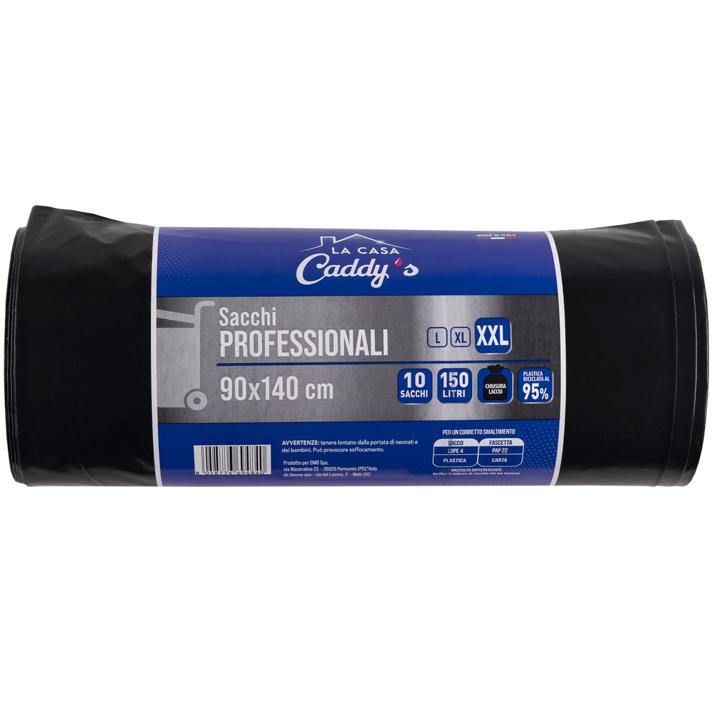 Caddy's Sacchi XXL Nero 90x140 10 Pezzi, , large