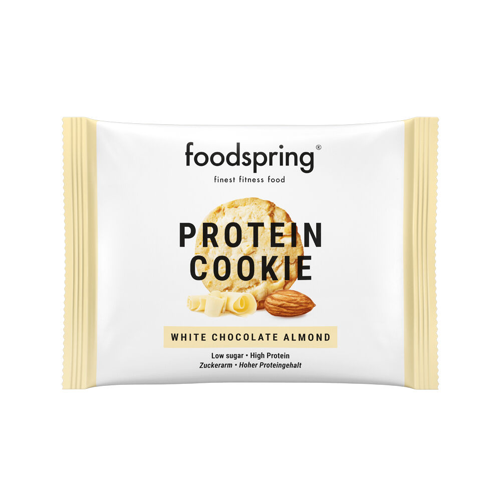 Foodspring Protein Cookie White Chocolate Almond 50 g, , large