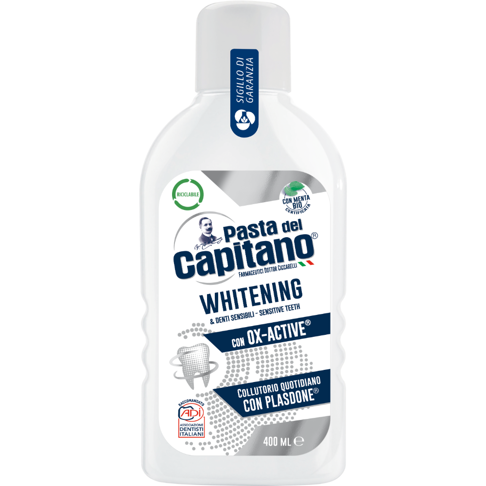 Pasta del Capitano Collutorio Whitening & Denti Sensibili 400 ml - - - Immagine 1
