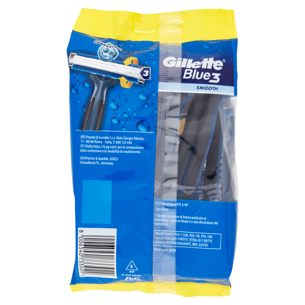 Gillette Blue3 Rasoio x8 con 4 Ricariche, , large