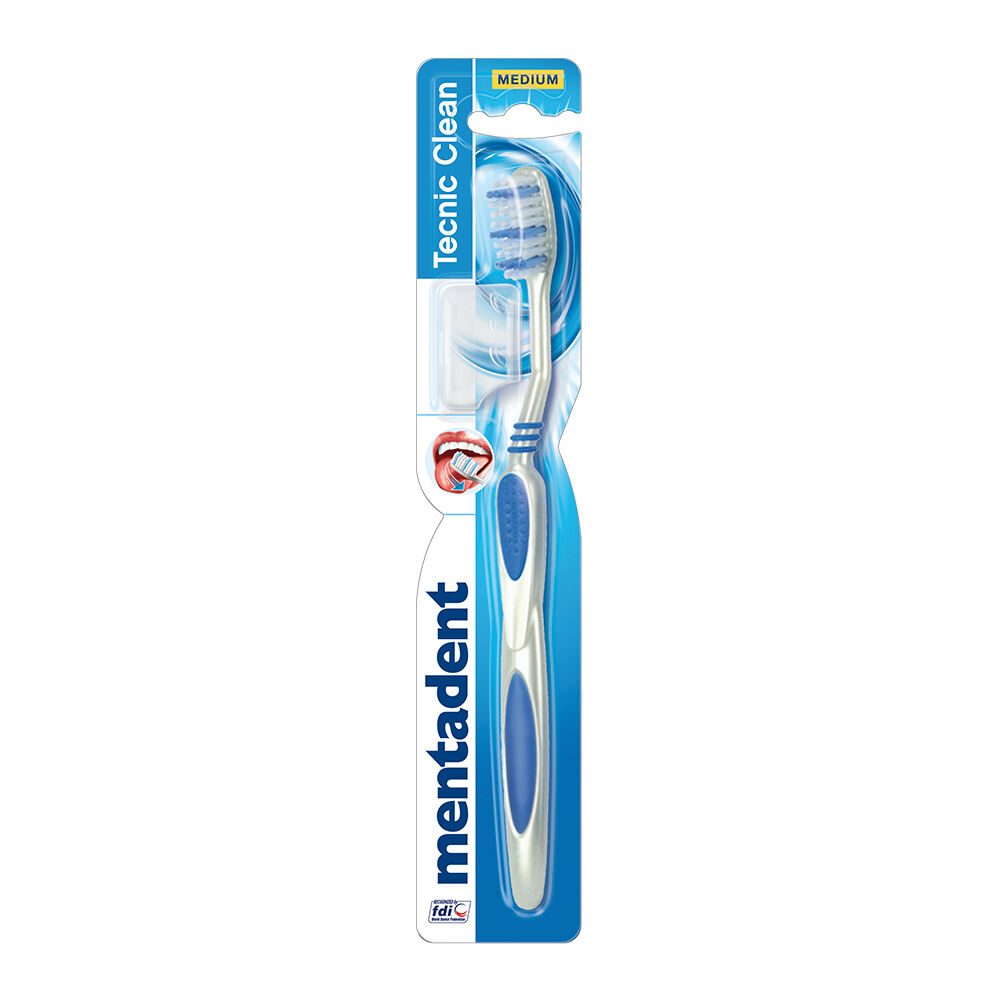 Mentadent Tecnic Clean Spazzolino Medio, , large