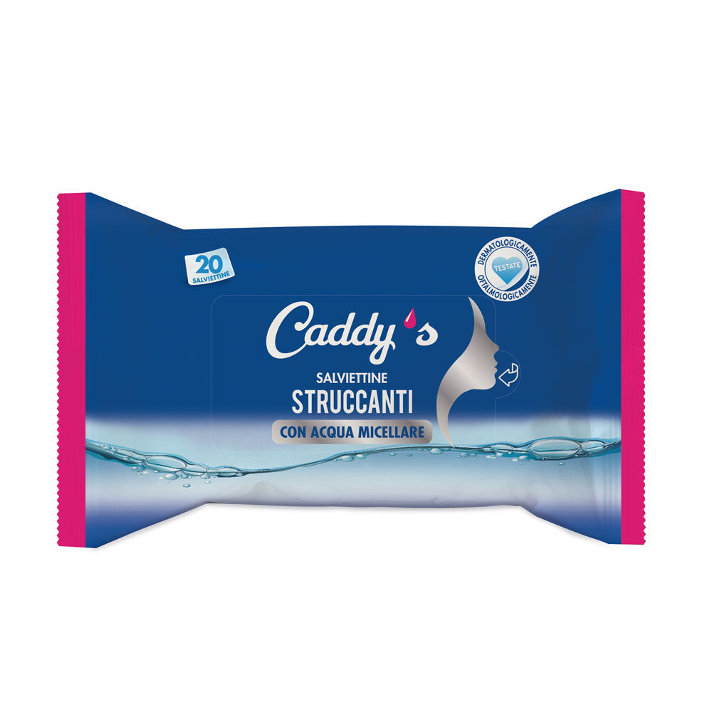 Caddy's Salviette Struccanti con Acqua Micellare 20 Pezzi, , large