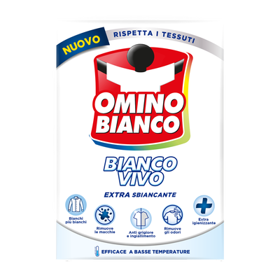Omino Bianco Sbiancante in Polvere Bianco Vivo 500g