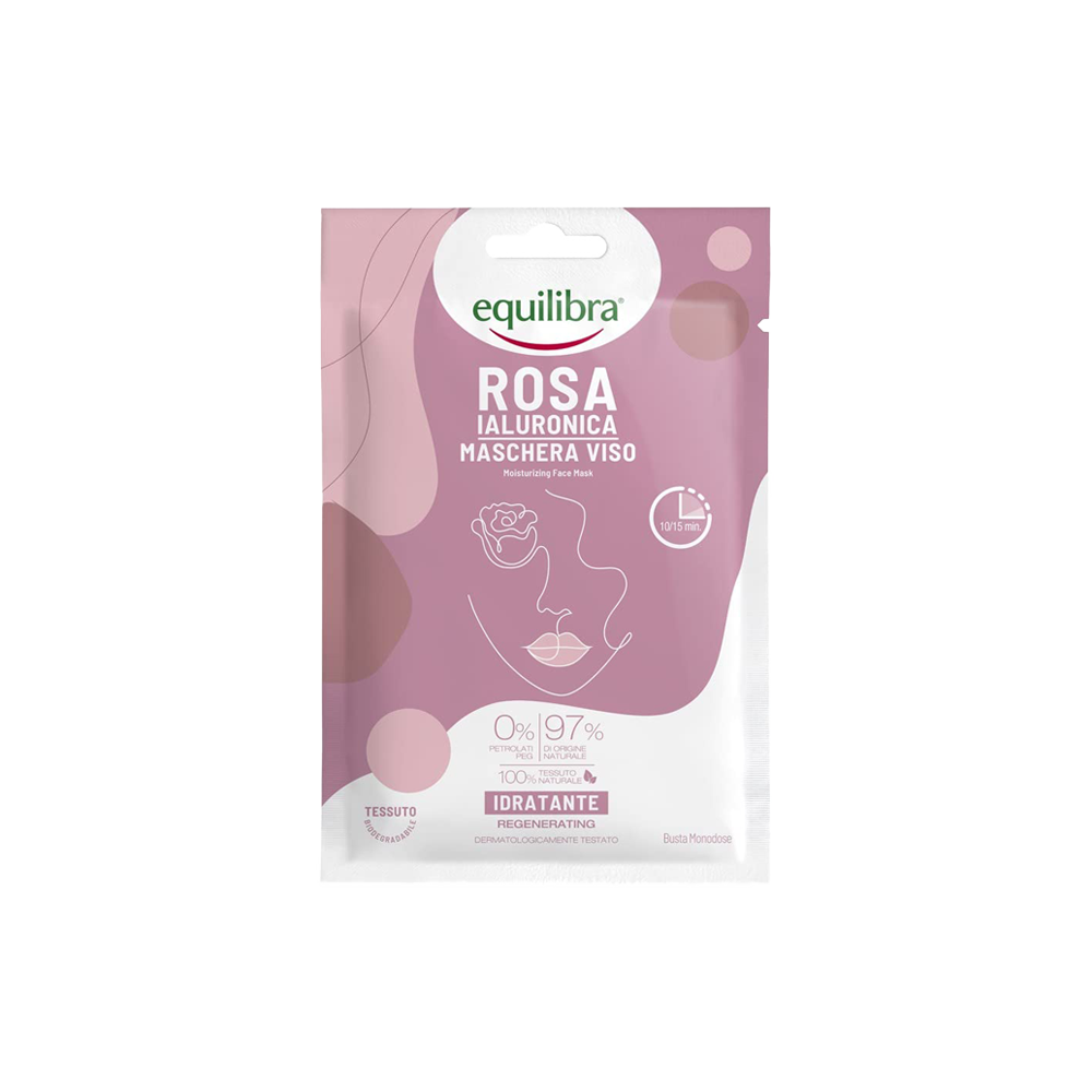 Equilibra Rosa Ialuronica Maschera Viso Idratante - -
