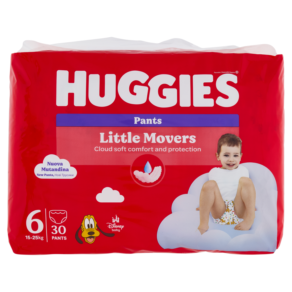 Pannolini LITTLE MOVERS mutandina tg.6 – 30 pezzi – huggies - Immagine 4