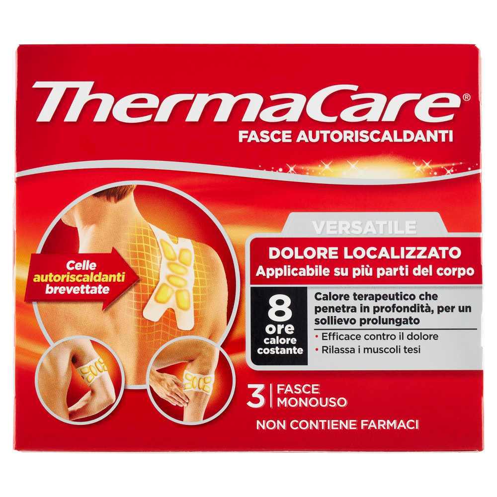 ThermaCare Fasce Autoriscaldanti Versatile Dolore Localizzato 3 Pezzi, , large
