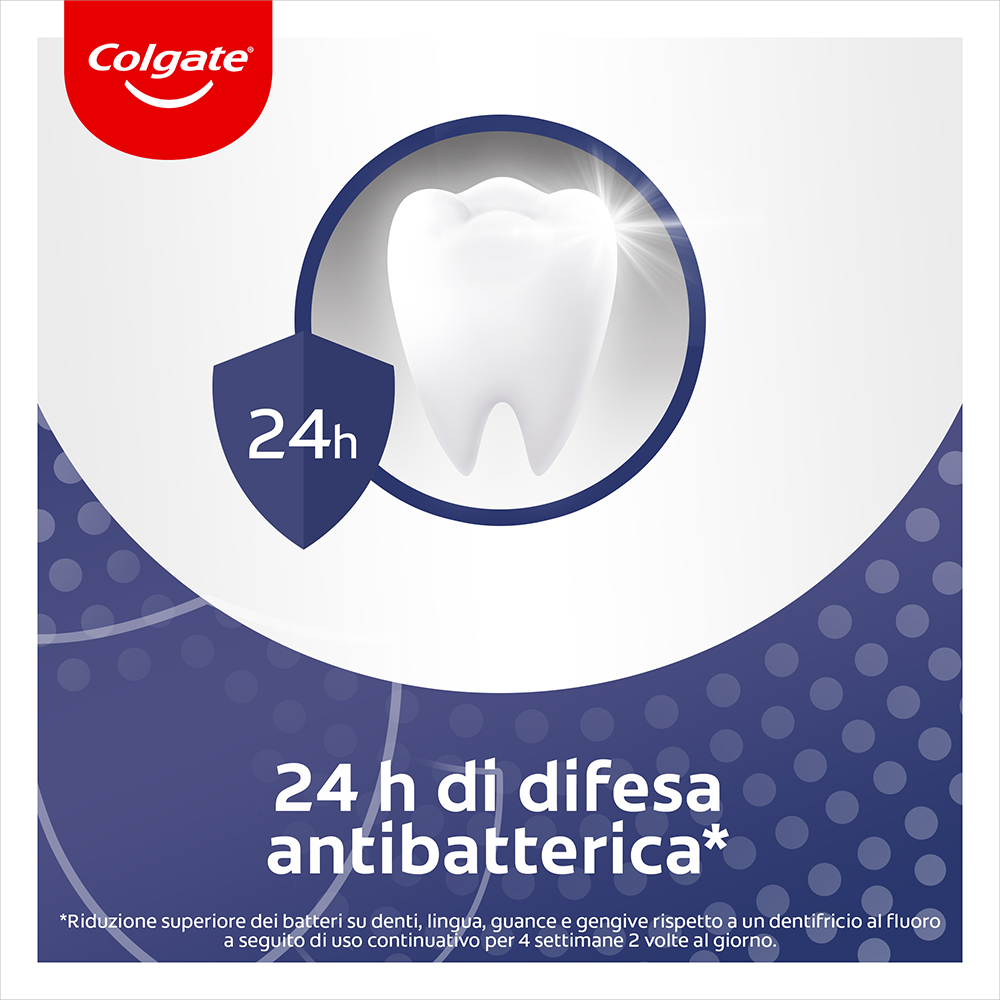 Colgate Dentifricio Sbiancante Total Whitening Protezione 24h di Protezione Attiva 75 ml, , large