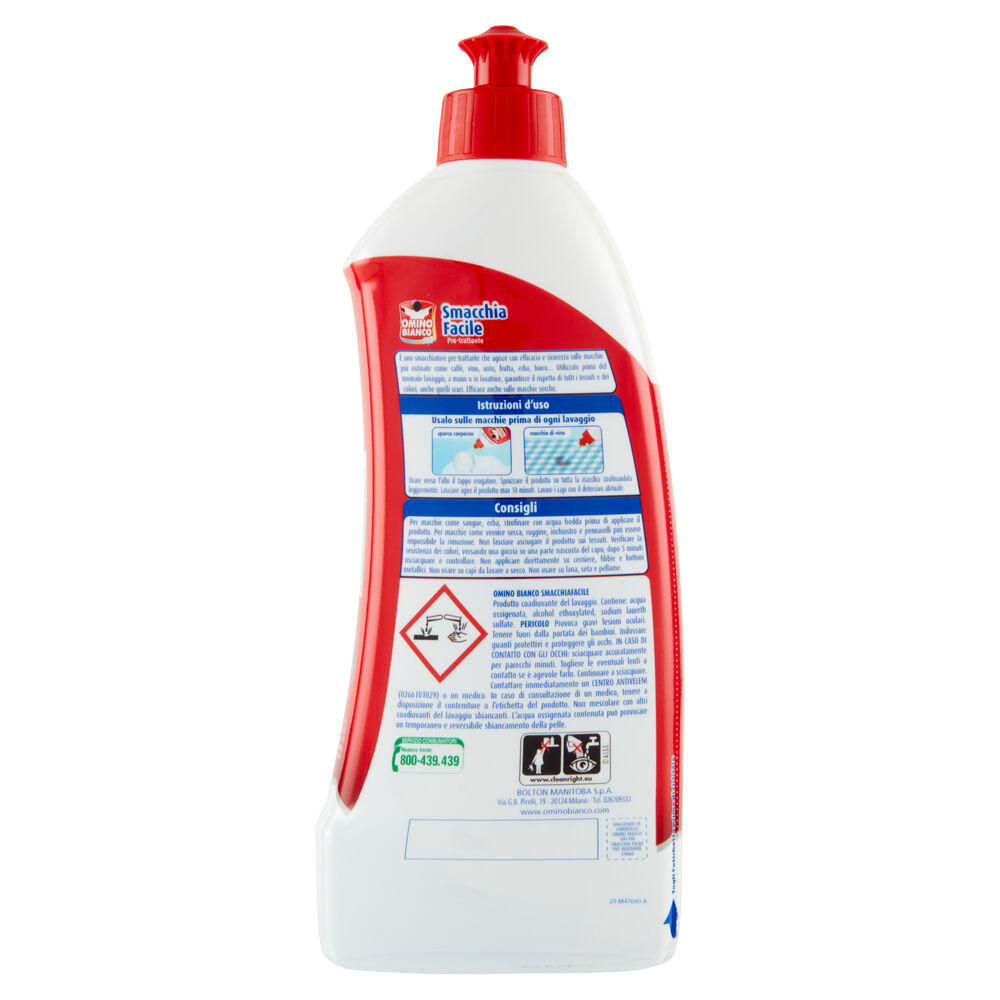 Omino Bianco 100pi&ugrave; Smacchia Facile 500 ml, , large