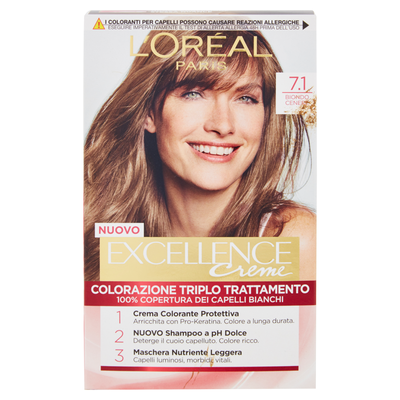 Excellence Crema Colorante Biondo Cenere N.7.1