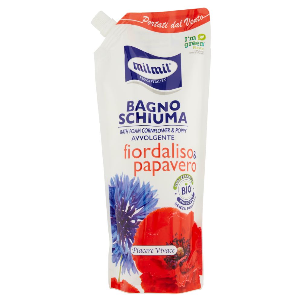 Mil Mil Fresca Vitalità Bagno Schiuma fiordaliso & papavero 750 ml, , large image number null