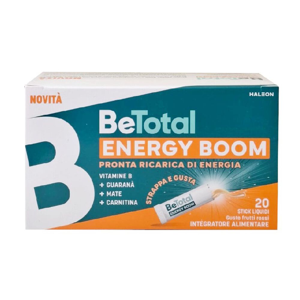 BeTotal Energy Boom Integratore Energetico 20 Stick, , large