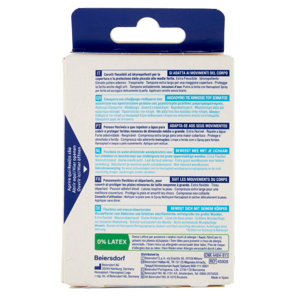 Hansaplast Flexible XL Elastic 5x7,2cm 10pz, , large