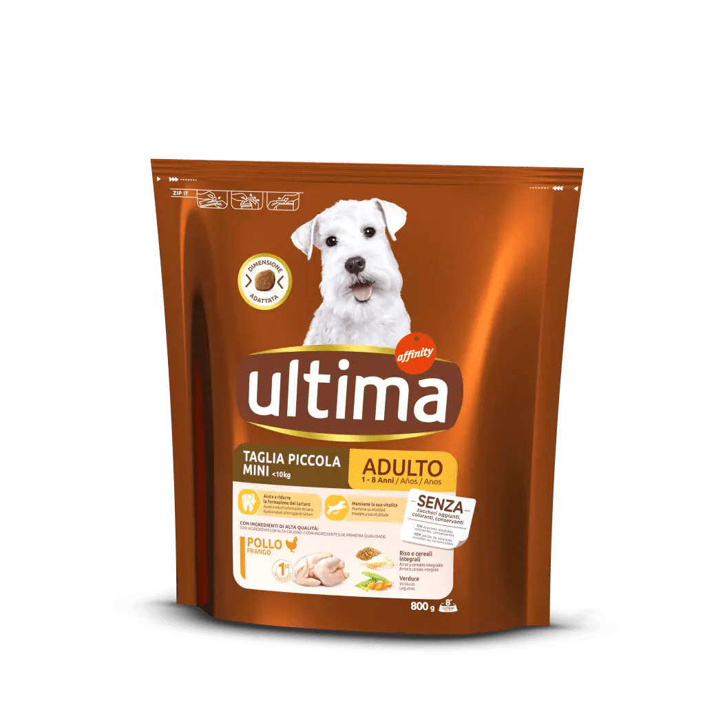Ultima Dog Mini (1-10 kg) Adult (1-8 Anni) Pollo 800 g - -