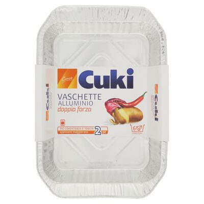 Cuki Vaschette in Alluminio 2 Pezzi