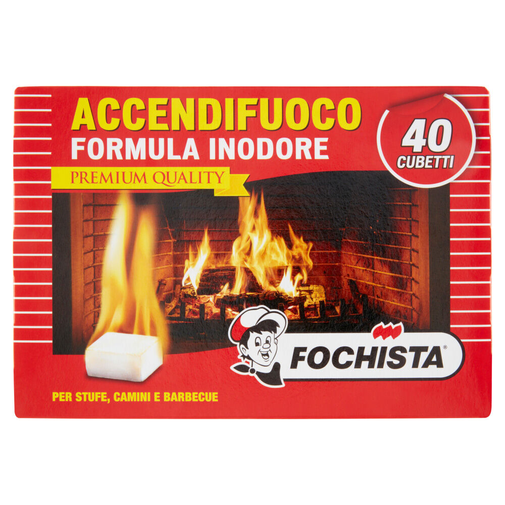 Fochista Accendifuoco Quality Inodore - 40 Cubi	, , large