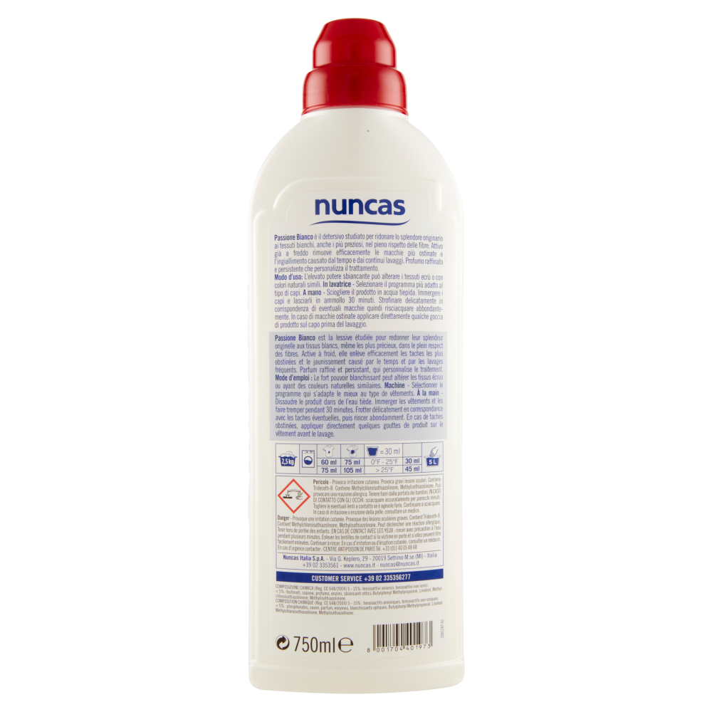 Nuncas Detersivo Il Bianco 750 ml, , large