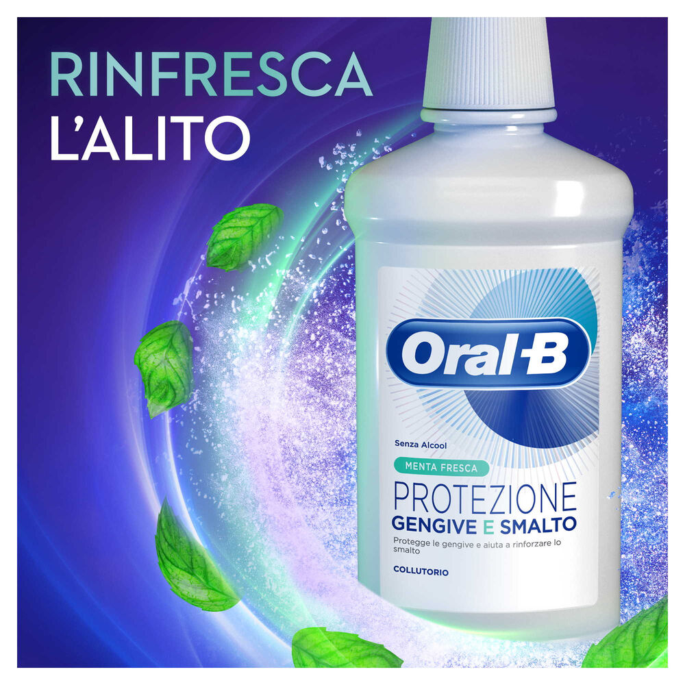 Oral-B Collutorio Protezione Gengive e Smalto Menta Fresca 500 ml, , large