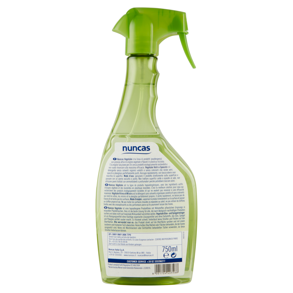 Nuncas Vegetale Vetri e Specchi 750 ml, , large