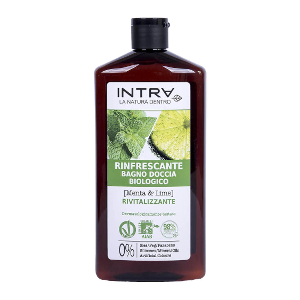 Intra Menta & Lime Bagno Doccia Rinfrescante 400 ml, , large