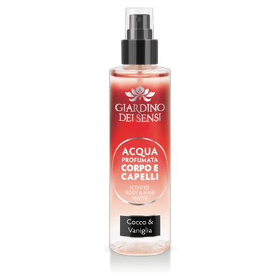 Giardino dei Sensi Acqua Profumata Corpo e Capelli Cocco e Vaniglia 110ml	