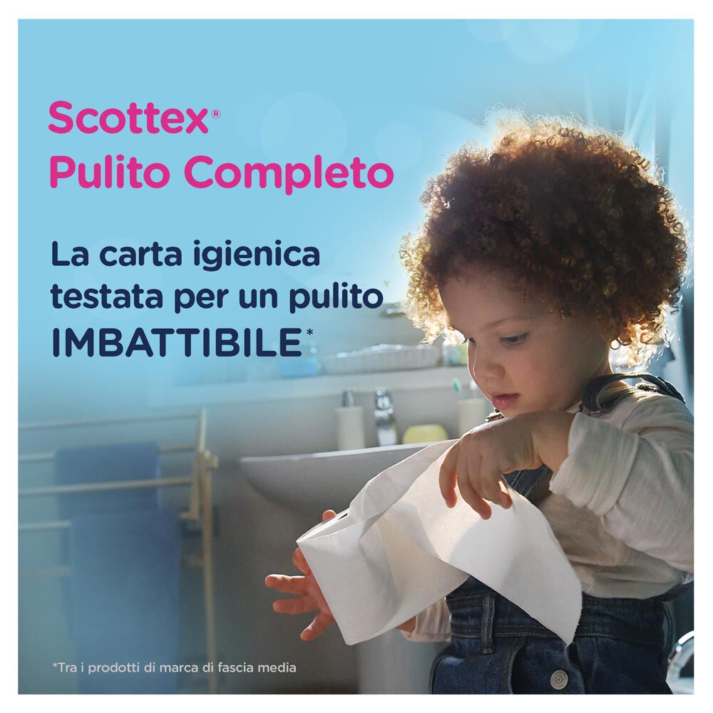 Scottex Carta Igienica Pulito Completo Confezione da 4 Rotoli, , large