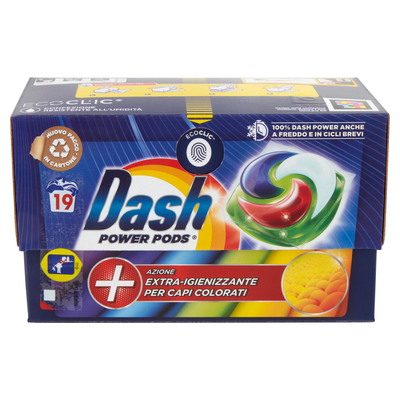 Dash Pods Power Igiene Colore 19 Lavaggi