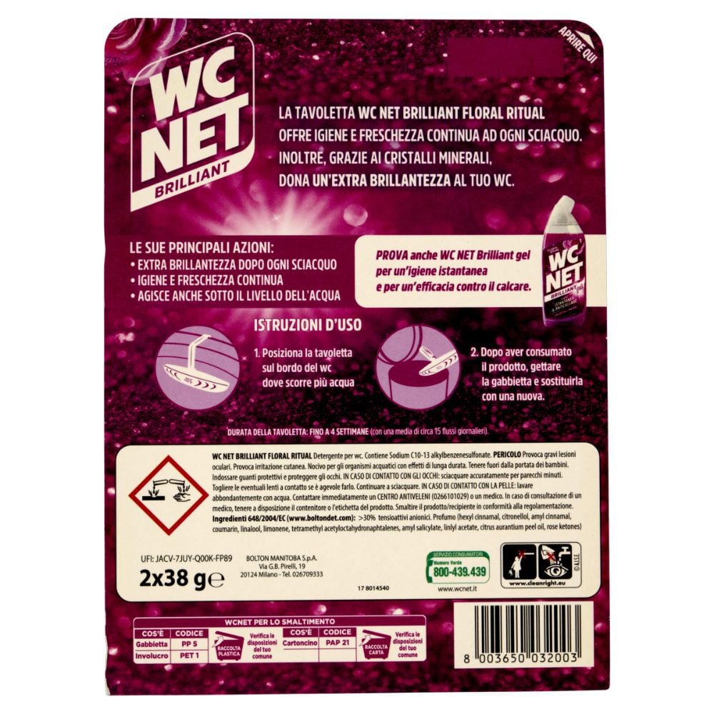 WC Net Brilliant Floral Ritual 2 pezzi, , large
