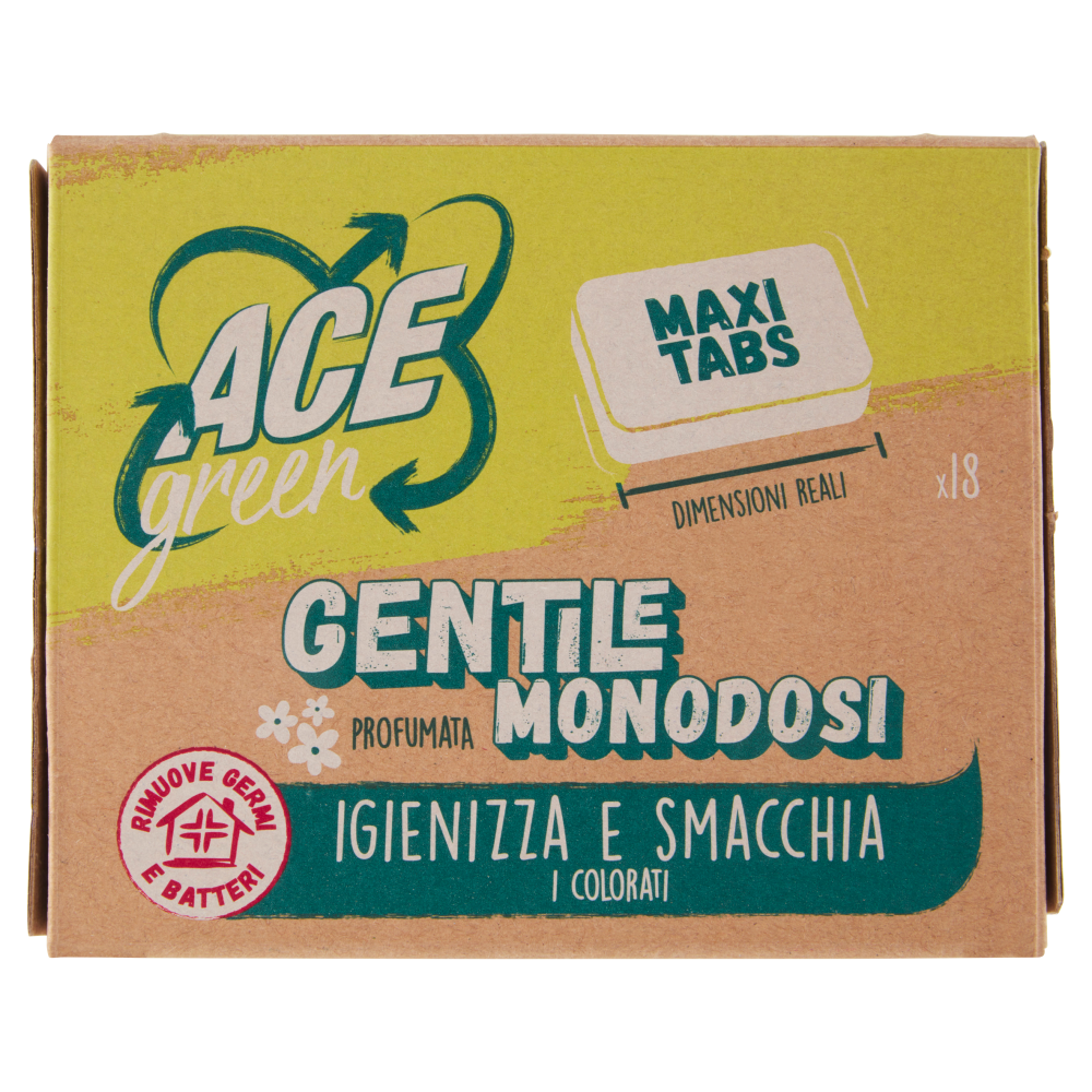 Ace Green Gentile Profumata Monodosi 18 Tabs, , large